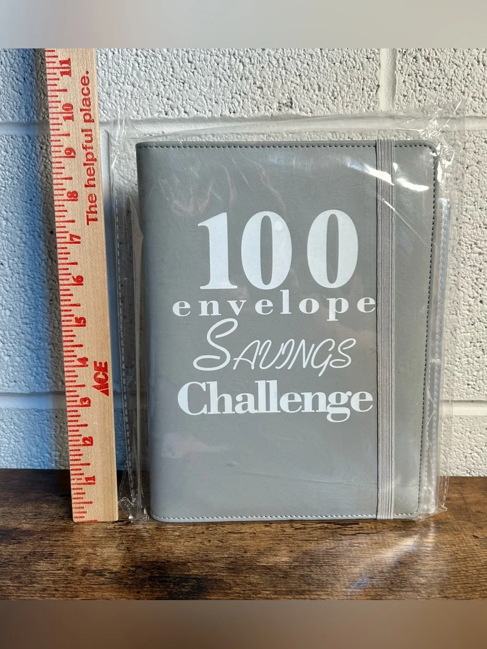 100 Envelope Savings Challenge Book Gray Savings Thrifty